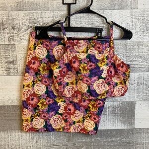 Adorable Shein Floral Two-Piece Set size large